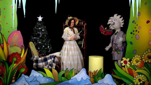 Pipeta pomáhá paní Zimě s panem Mrázem zasklít rybníky a louže, jenže si poplete kouzla.