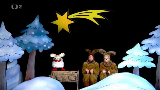 Tři králíci zpívají píseň o třech králích.