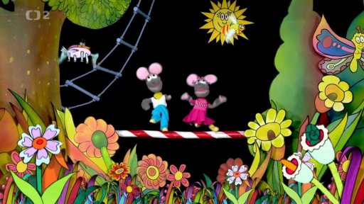 Tryskáček poprvé v životě udělá kotrmelec. Spolu s Tryský zpívají píseň „Když se povede kotrmelec“.