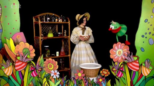 Muf má v zásobě spousty slepičkovských zlobišáren. Třeba tu o slepičce, co snáší hranatá vajíčka.