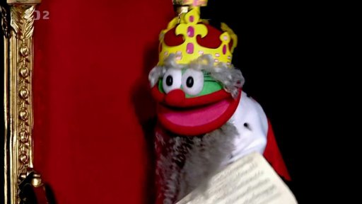 Král se usmíří s dcerou Otylkou a společně s Harym zpívají oslavnou píseň o vodě.