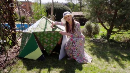 Látkový domeček pro děti