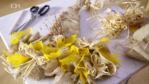 Podzimní dekorace na vstupní dveře