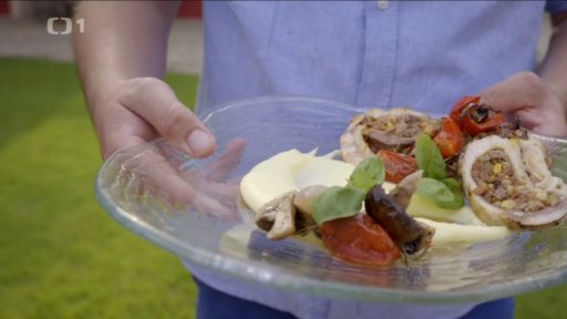 Roláda ze sumečka afrického se sumčími játry a zeleninou