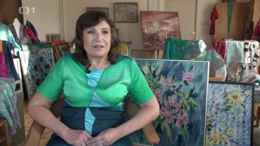 Malířka na hedvábí Brigita Krumphanzlová