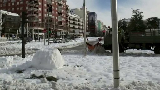 Velká zima na jihu Evropy