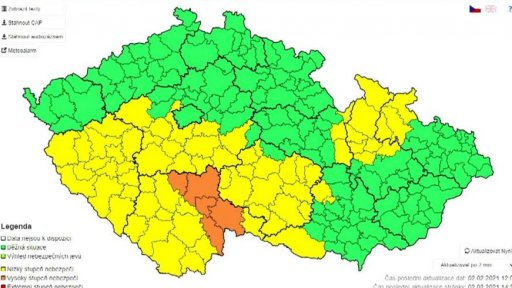 Varování meteorologů