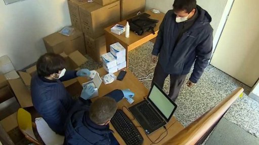 Vydávání respirátorů