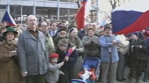 Havel v Bratislavě v roce 1991