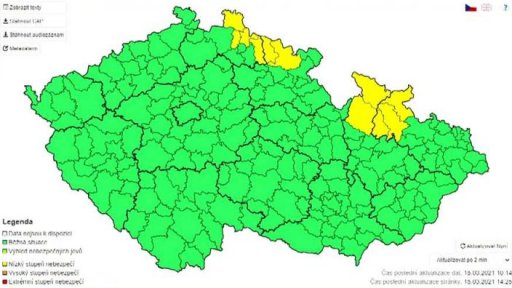 Výstraha před sněhem