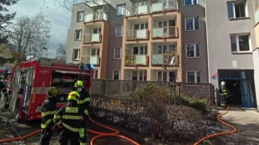 Požár v domě seniorů