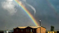 Tornádo a duha v Texasu
