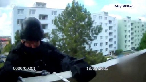 Záchrana seniorky v Brně