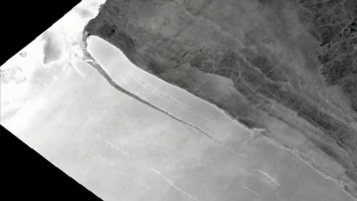 Odlomený kus ledovce