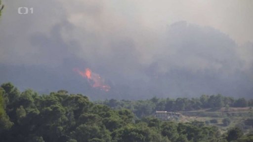 Požáry v Řecku