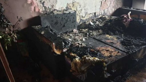 Požár bytu v Chodově na Karlovarsku