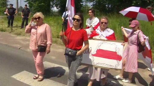 Polské protesty proti Lukašenkovi