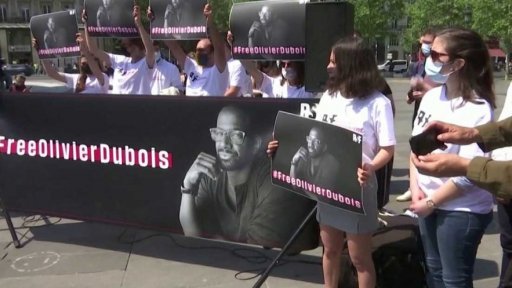 Demonstrace za osvobození zajatého novináře