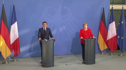 Setkání Merkelové s Macronem