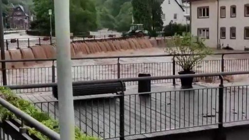 Následky bouřek v Německu