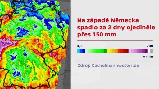 Intenzivní déšť v Německu
