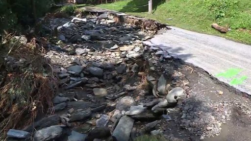 Úklid po bleskových povodních