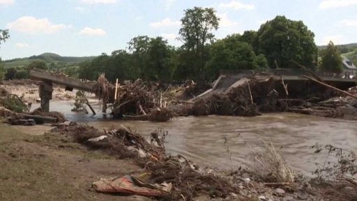 Ničivé záplavy v Německu a Rakousku