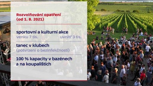 Rozvolnění od srpna