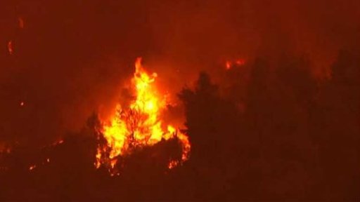 Nekontrolovatelné požáry v Řecku