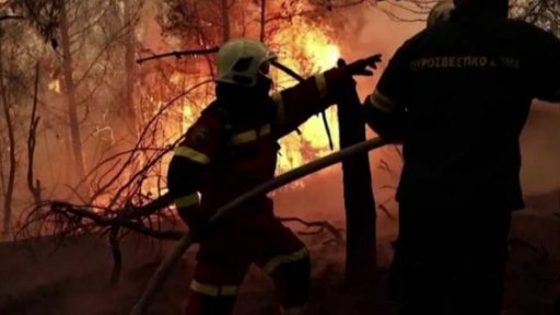 Pomoc českých hasičů v Řecku