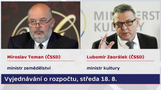 Jednání o novém státním rozpočtu