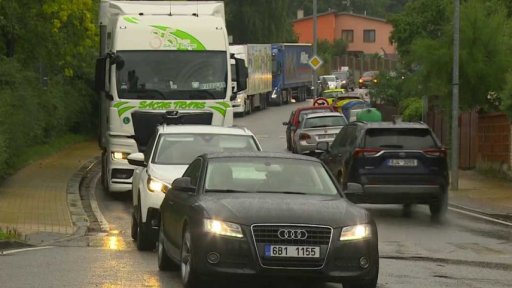 Velké zdržení na D1 u Humpolce