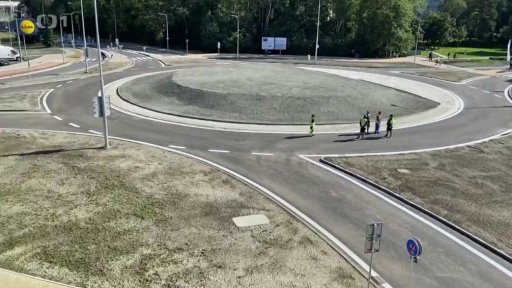 Nová okružní křižovatka v Přerově