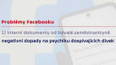 Problémy firmy Facebook