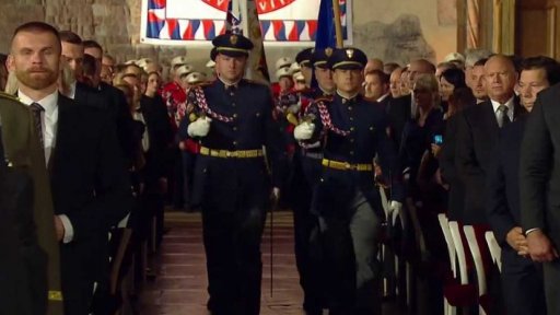 Předávání vyznamenání na Hradě