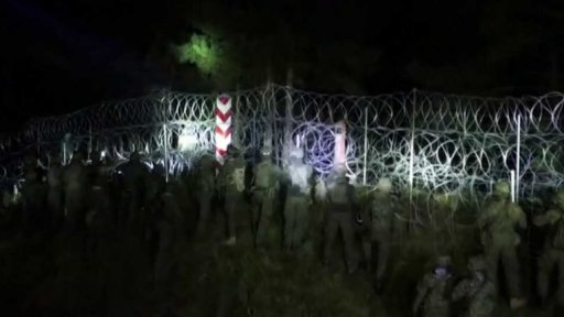 Cvičení u hranice s Litvou