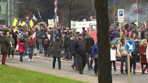 Protesty v Nizozemsku a v Belgii