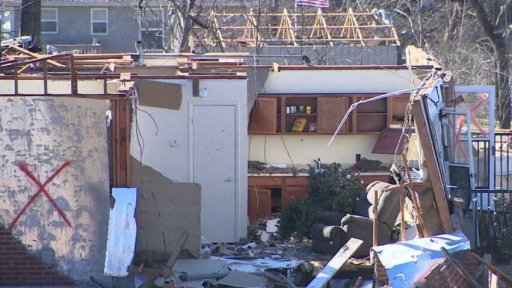 Následky tornáda v USA