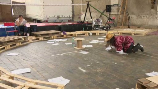 M. Borová v monodramatu Do tmy