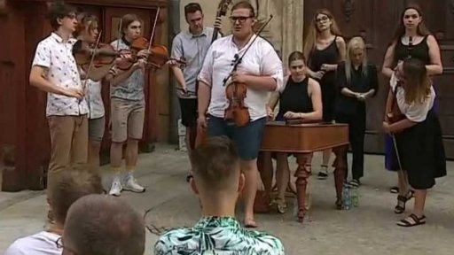 Muzikanci v ulicích Znojma