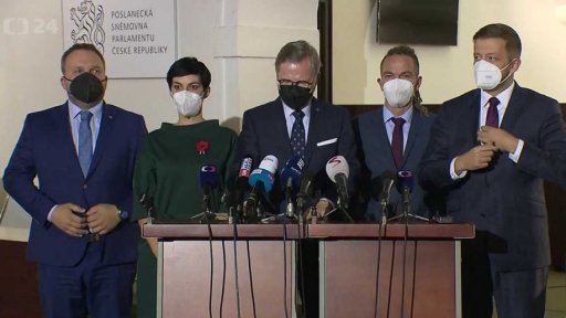 Brífink po jednání koalic o budoucí vládě