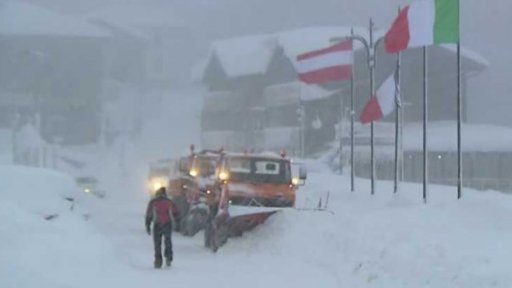 Přívaly sněhu na jihu Evropy