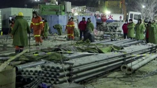 Snaha o záchranu zavalených horníků