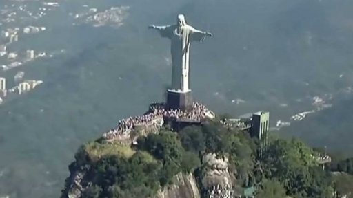 Oprava sochy Krista Spasitele