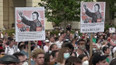 Protest proti čínské univerzitě v Budapešti