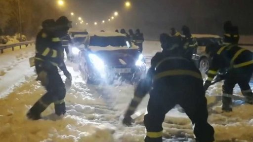 Fotografie: zimní radovánky uprostřed Madridu