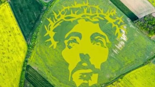 Karikatura: Ježíš v řepce Agrofertu