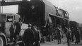 Přeprava naší nejmodernější lokomotivy Rudá hvězda (1950)