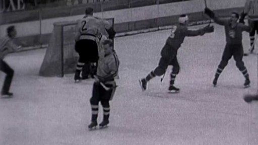 Vítězný hokejový zápas Československo - SSSR (1961)