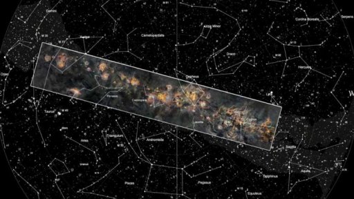 Panorama mléčná dráhy v jedné fotografii